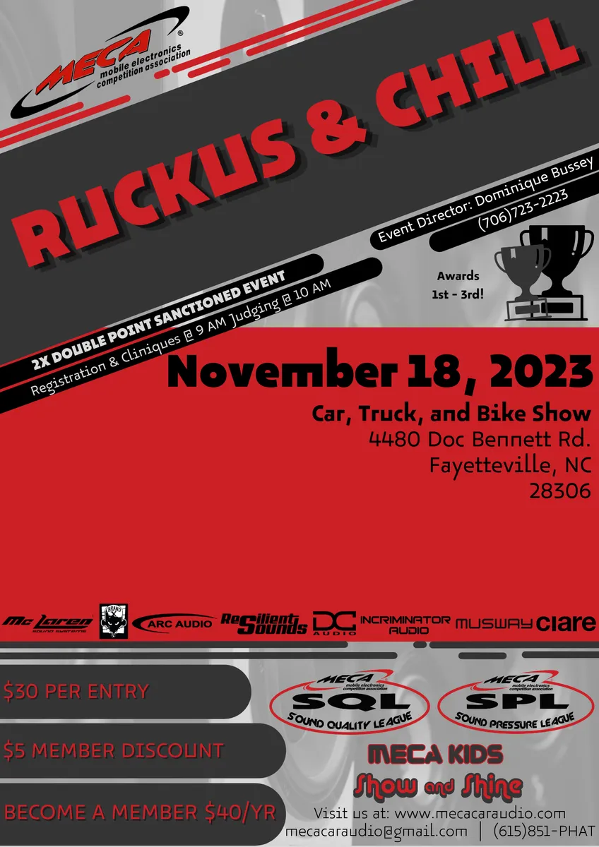Ruckus & Chill Flyer