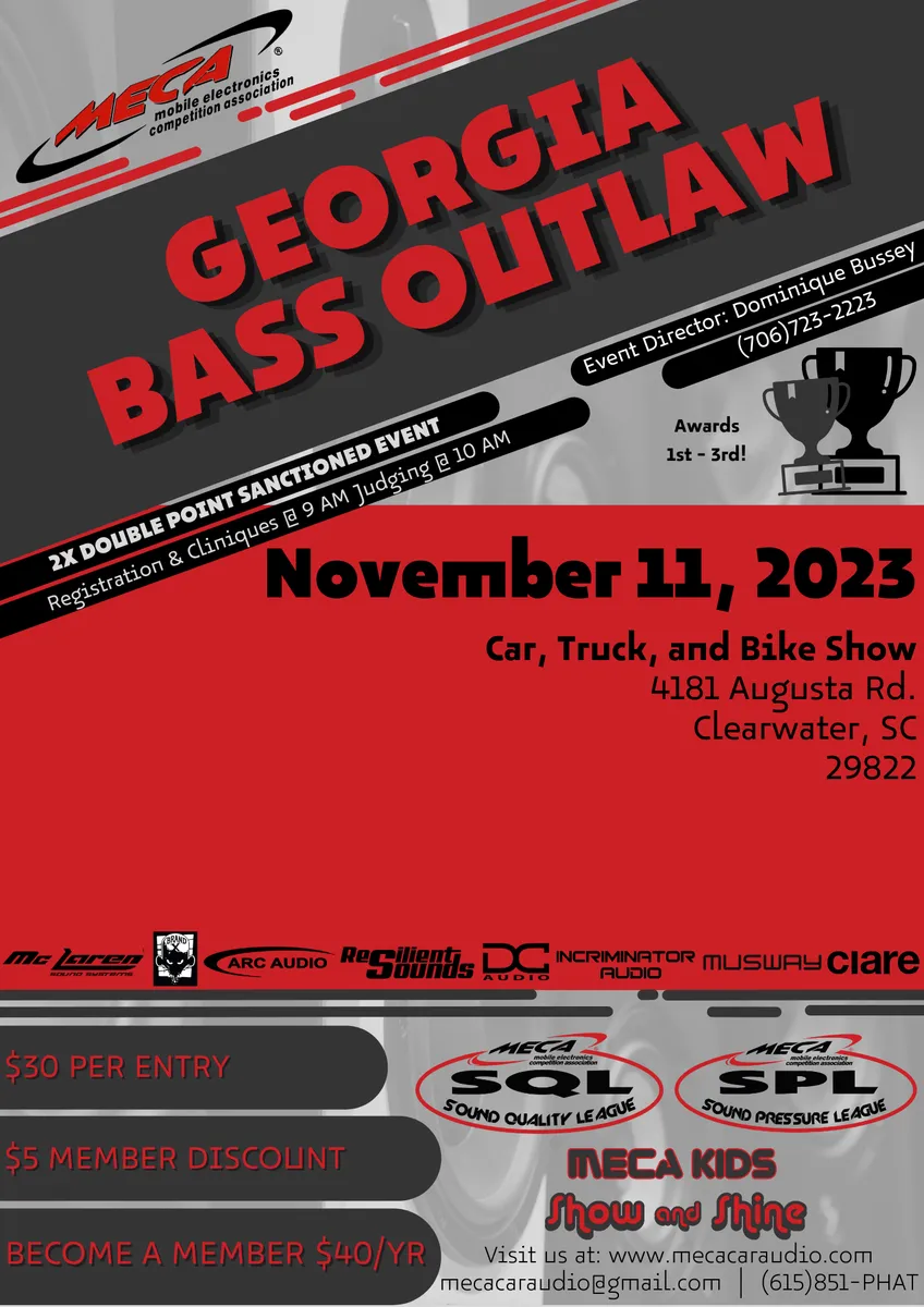 Georgia Bass Outlaws Flyer