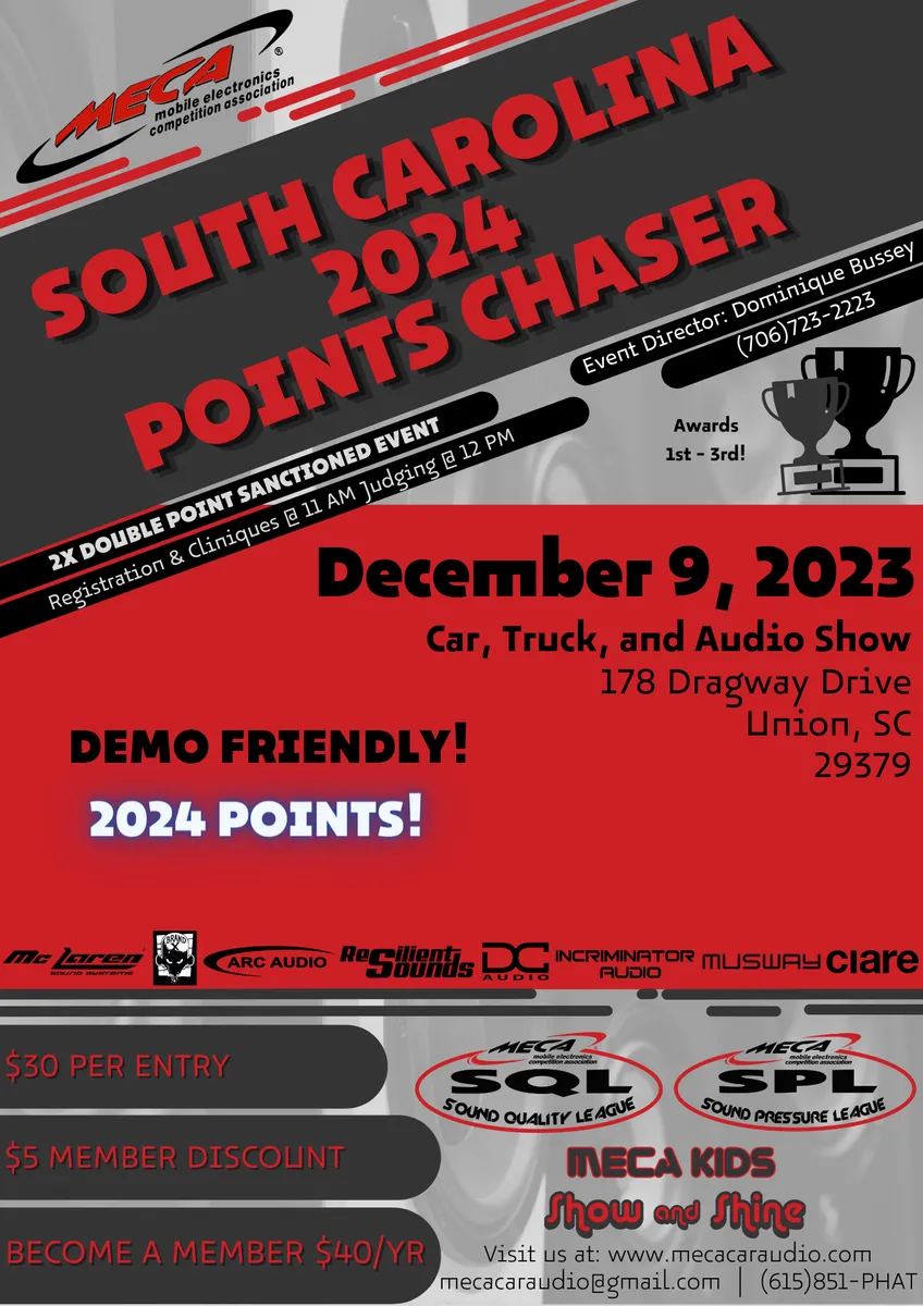 South Carolina 2024 Points Chaser Flyer