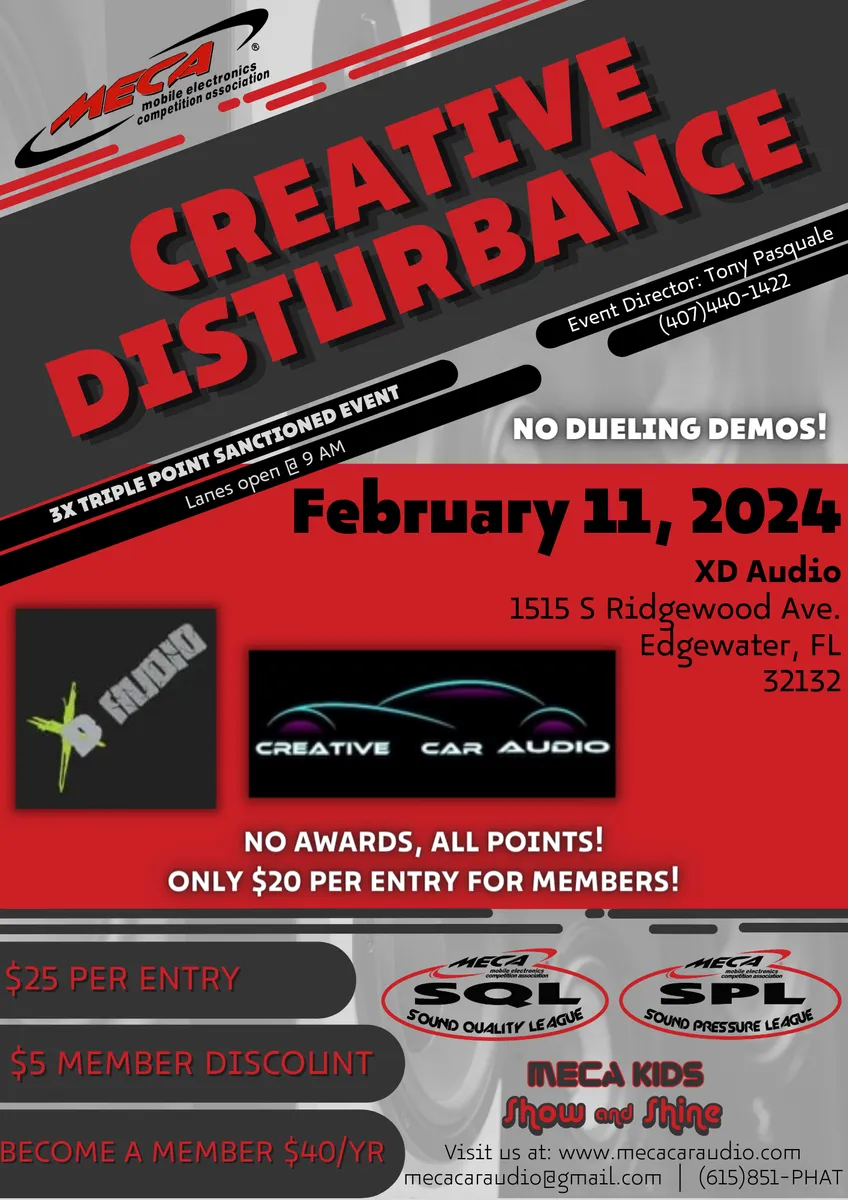 Creative Disturbance Flyer