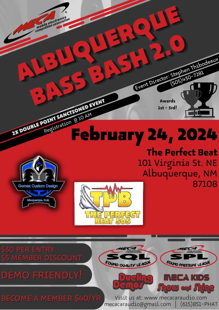 Albuquerque Bass Bash 2.0 Flyer