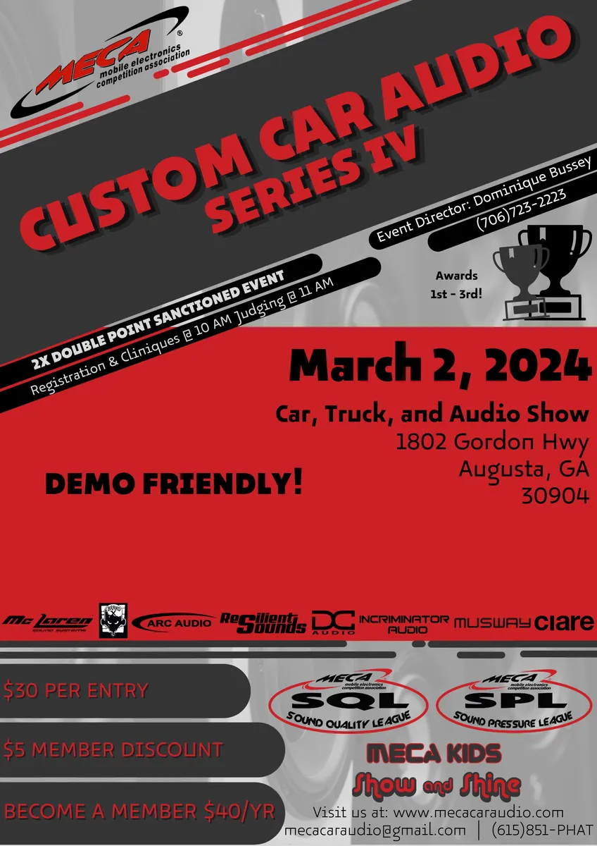 Custom Car Audio Series IV Flyer