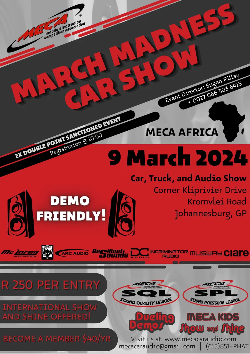March Madness Car Show Flyer