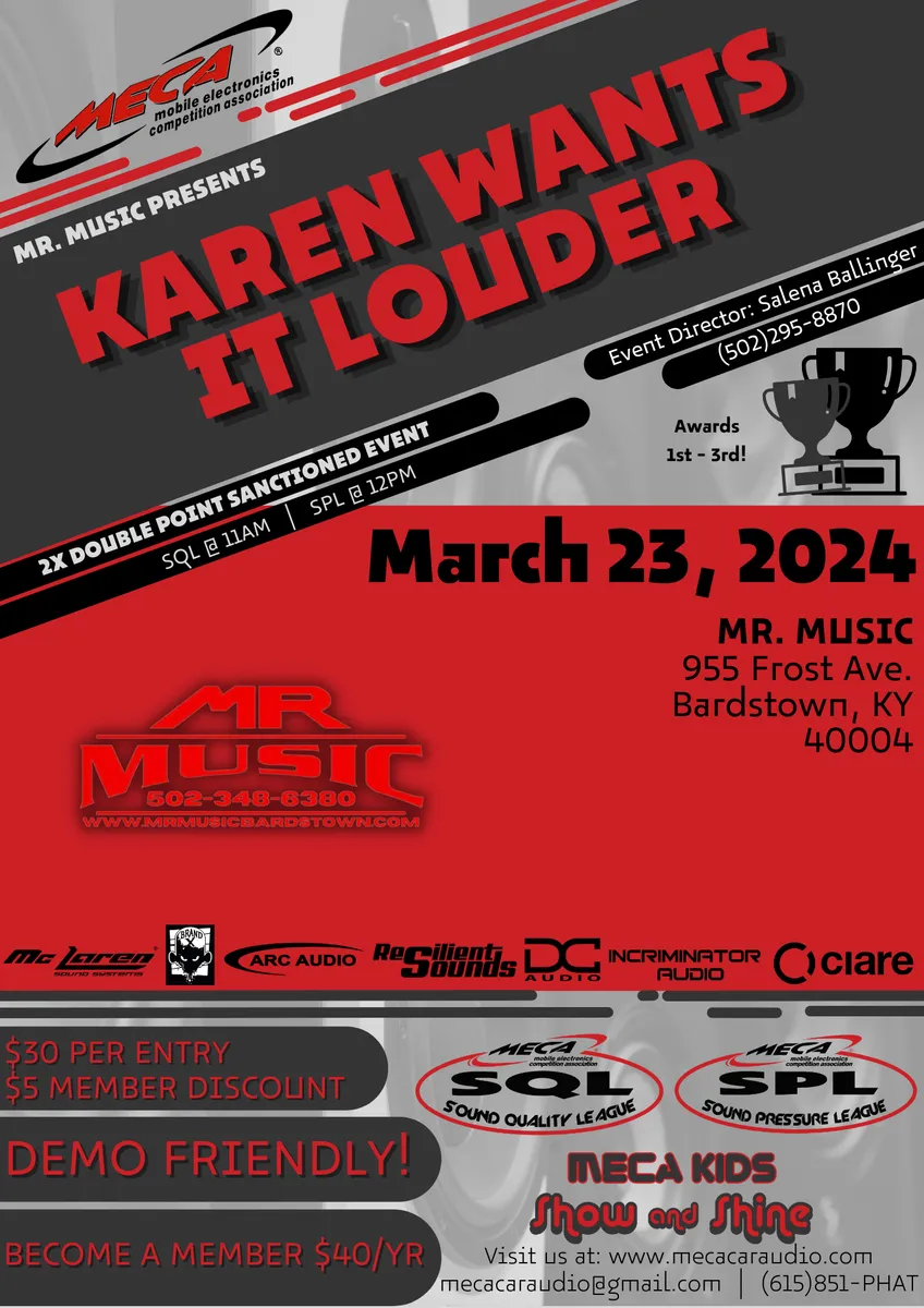 Karen Wants It Louder Flyer