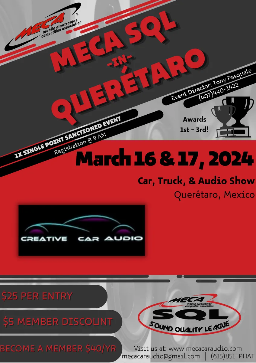 MECA SQL in Querétaro Flyer