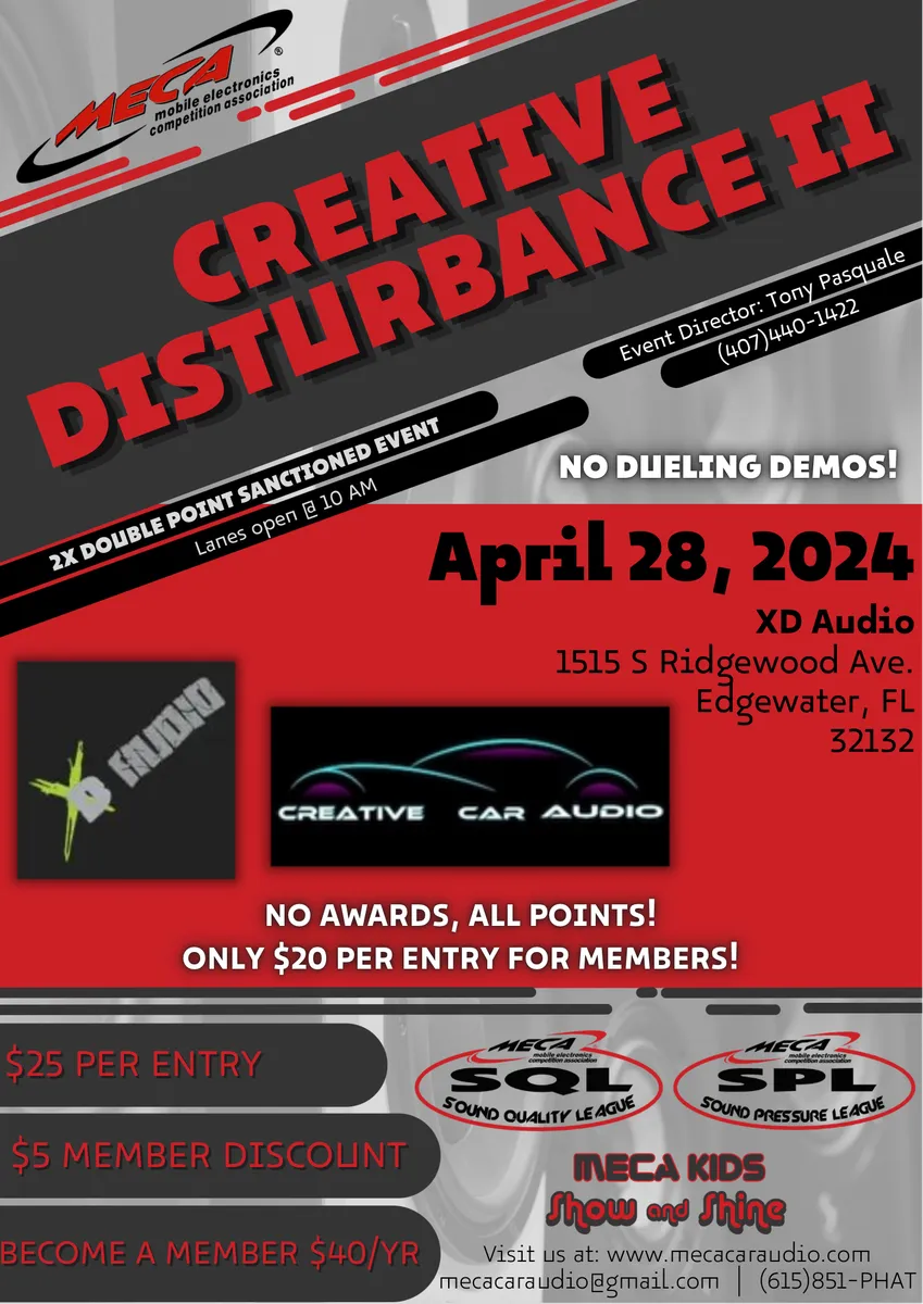 Creative Disturbance II Flyer
