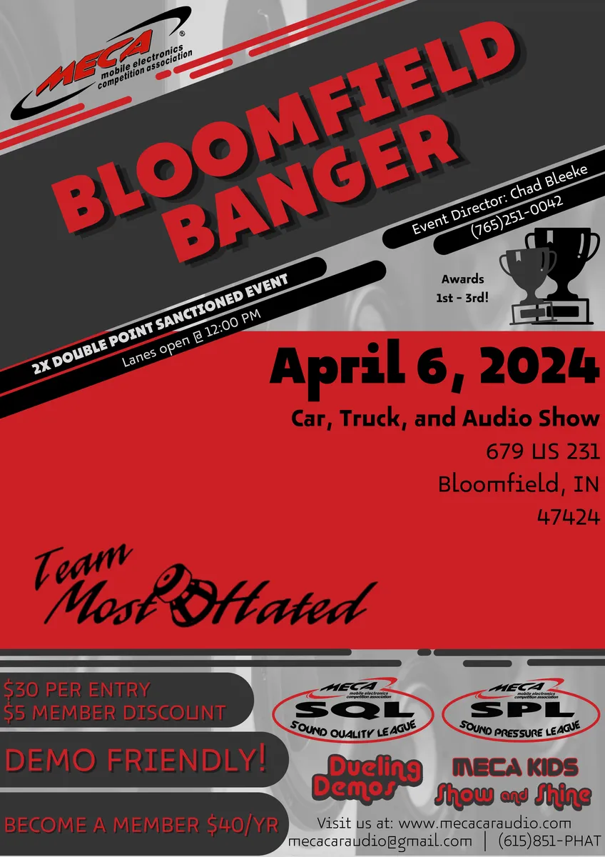 Bloomfield Banger Flyer