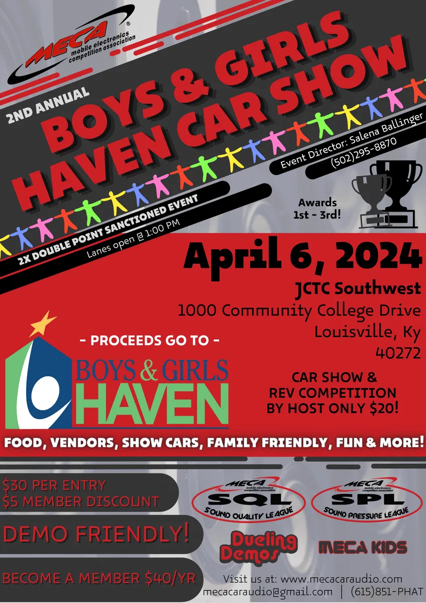 Boys & Girls Haven Car Show Flyer