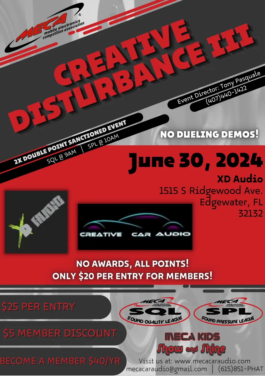 Creative Disturbance III Flyer