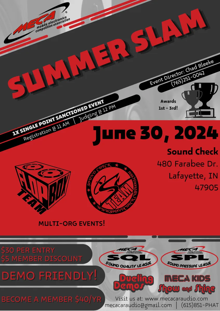 Summer Slam Flyer