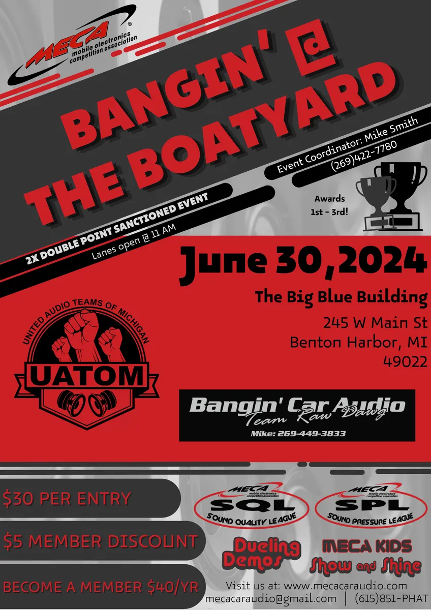 Bangin' @ The Boatyard Flyer