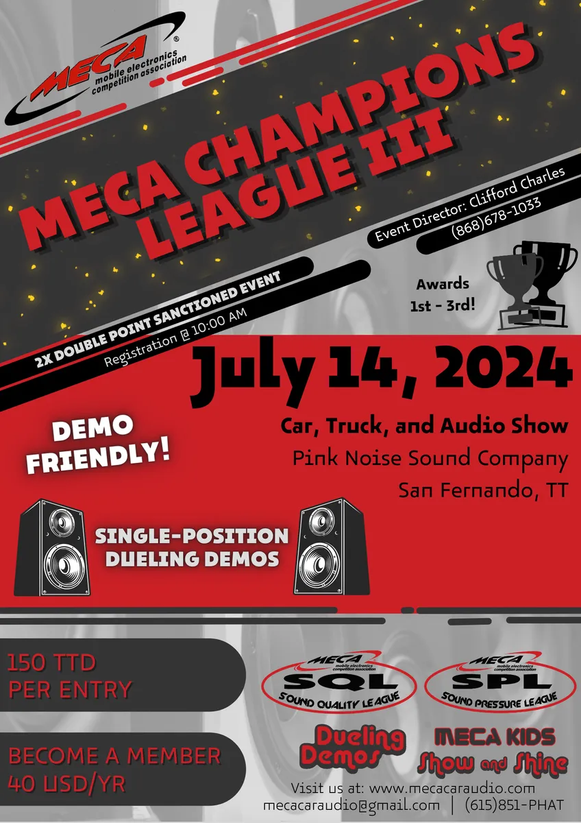 MECA Champions League III Flyer