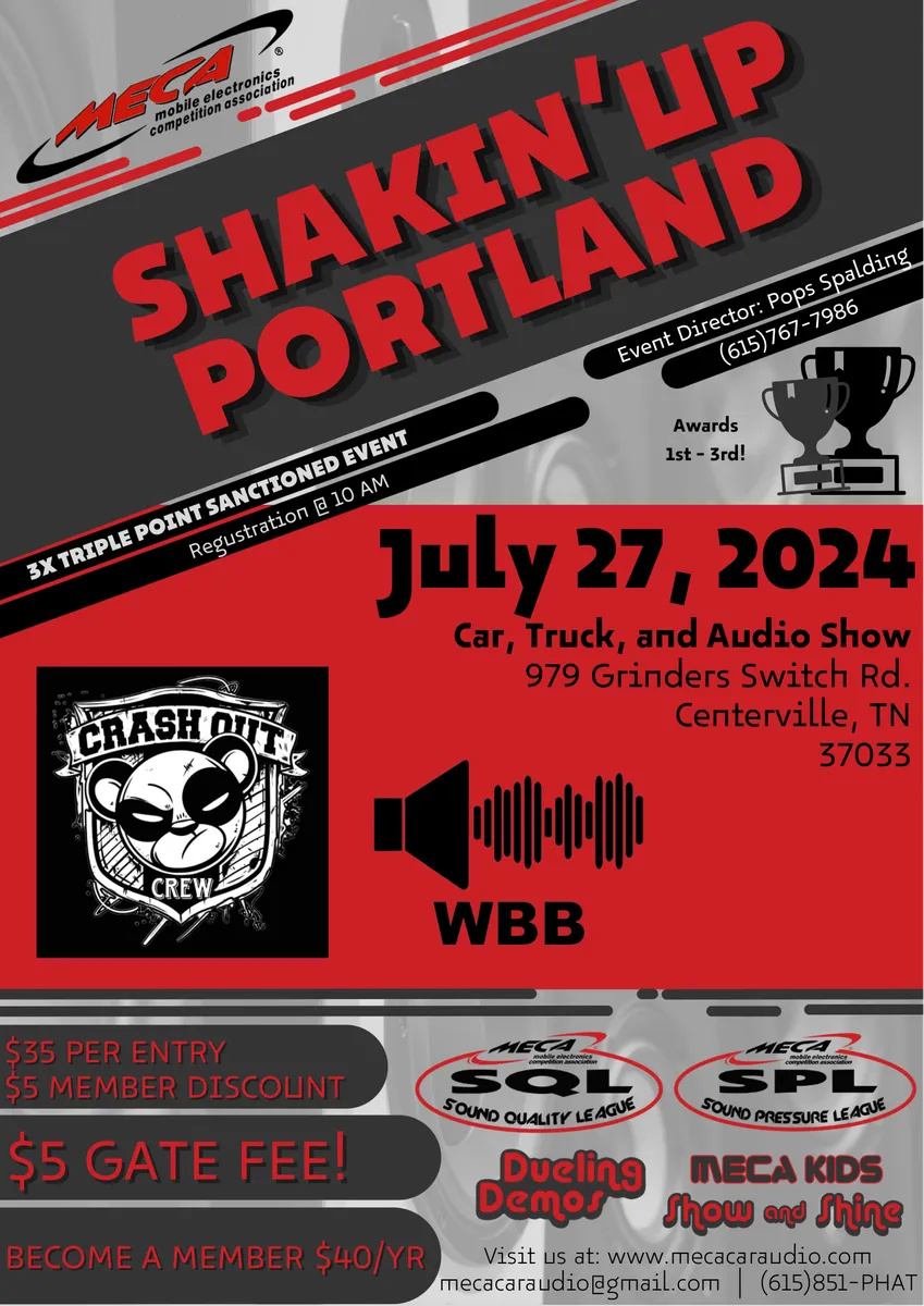 Shakin' Up Portland Flyer