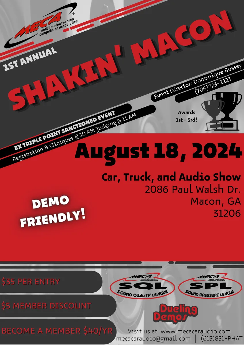 SHAKIN' MACON Flyer