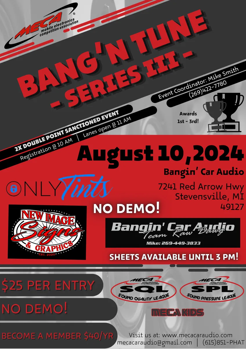 Bang 'N Tune Series III Flyer