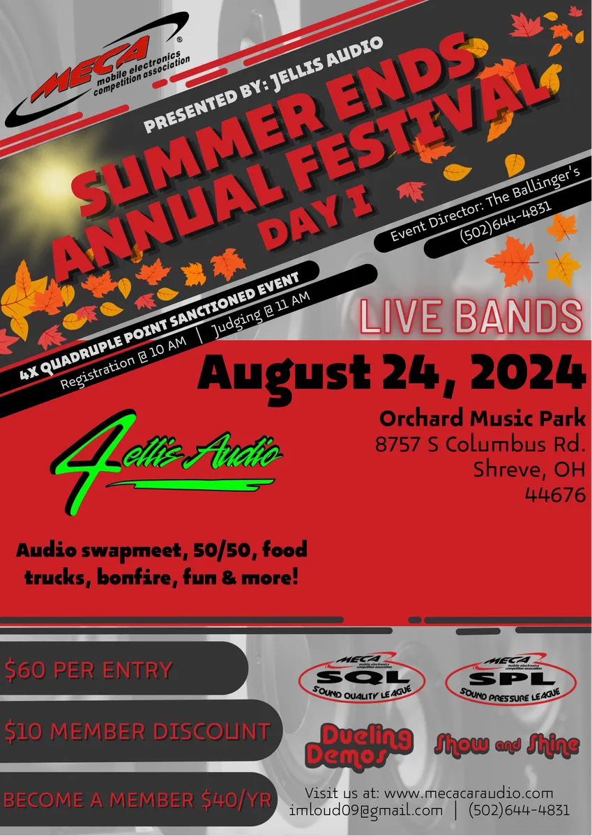 Summer Ends Annual Festival DAY 1 Flyer