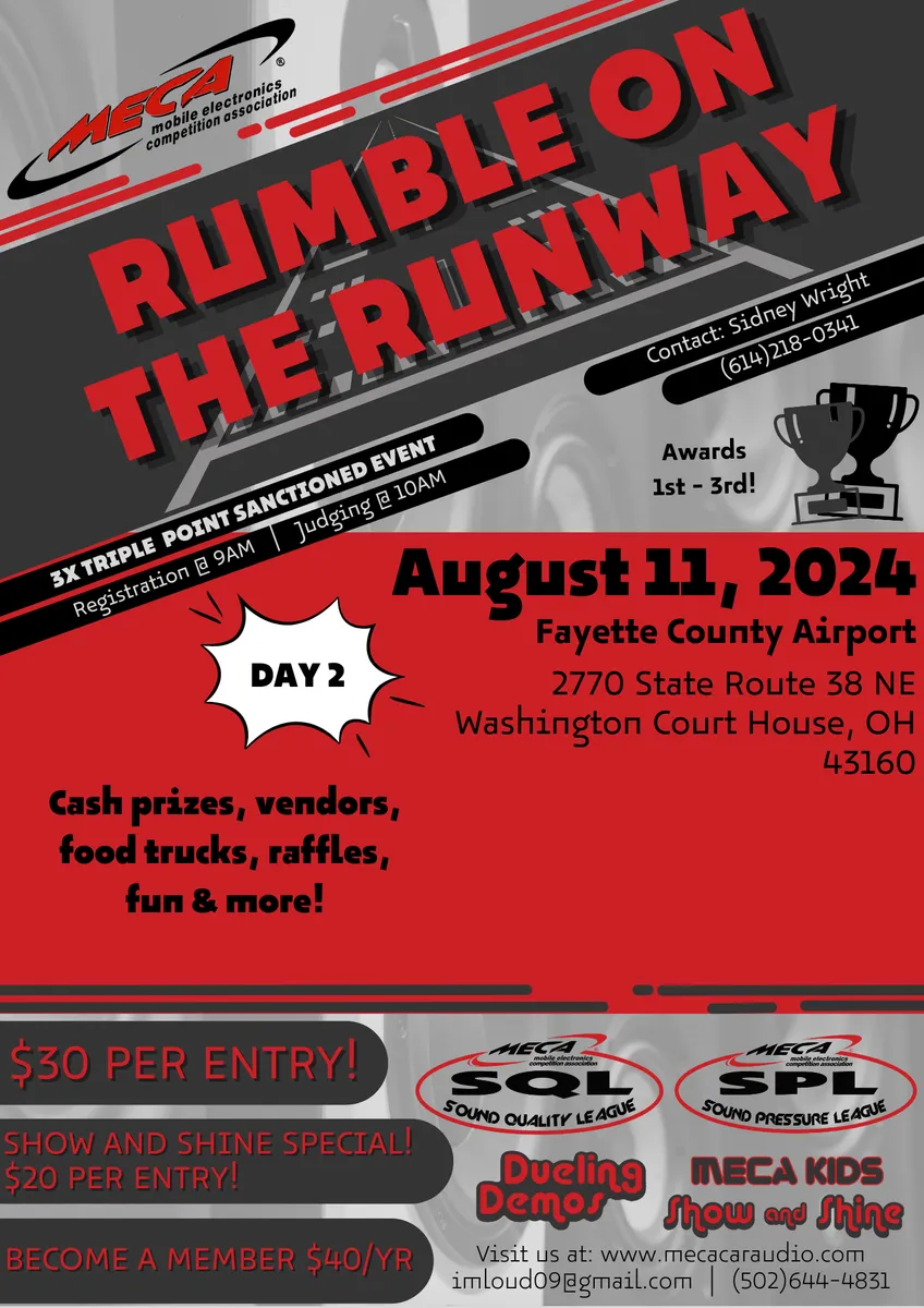 Rumble On The Runway DAY II Flyer