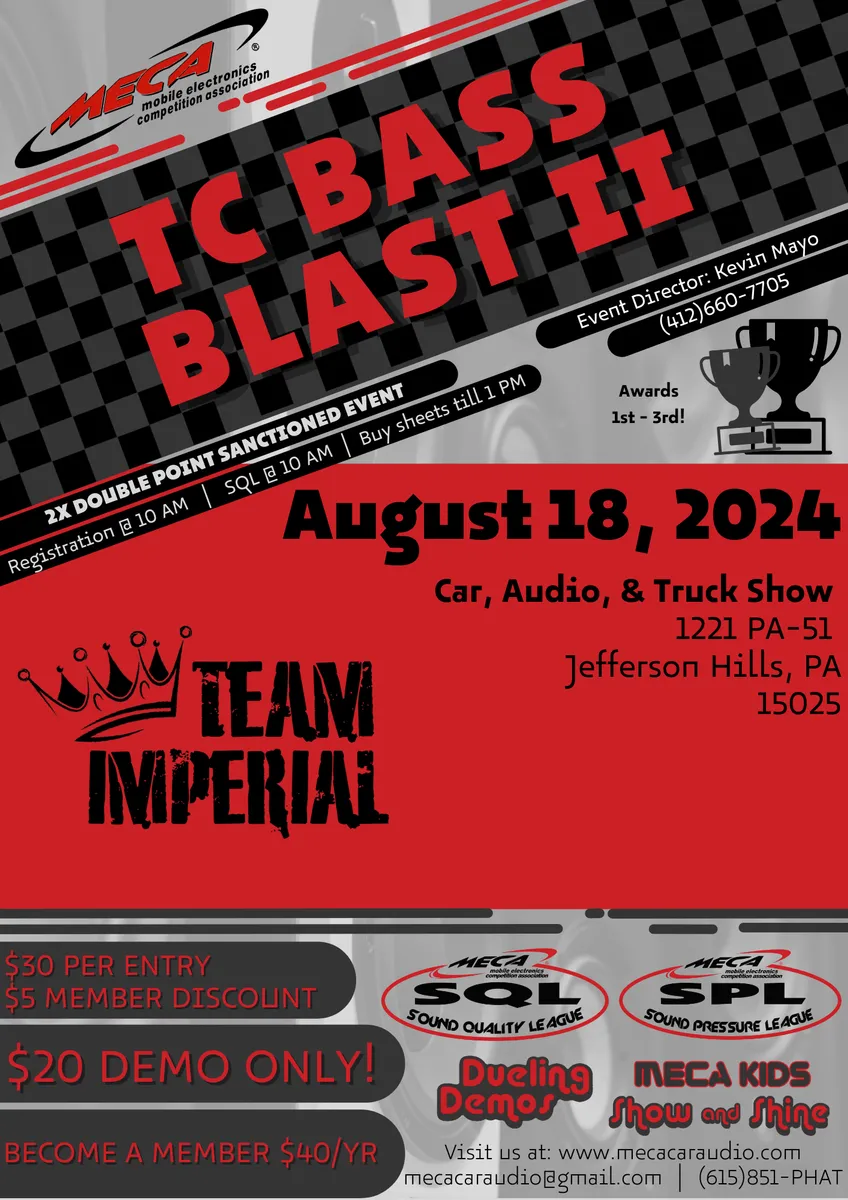 TC Bass Blast II Flyer