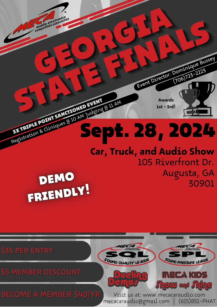 Georgia State Finals Flyer