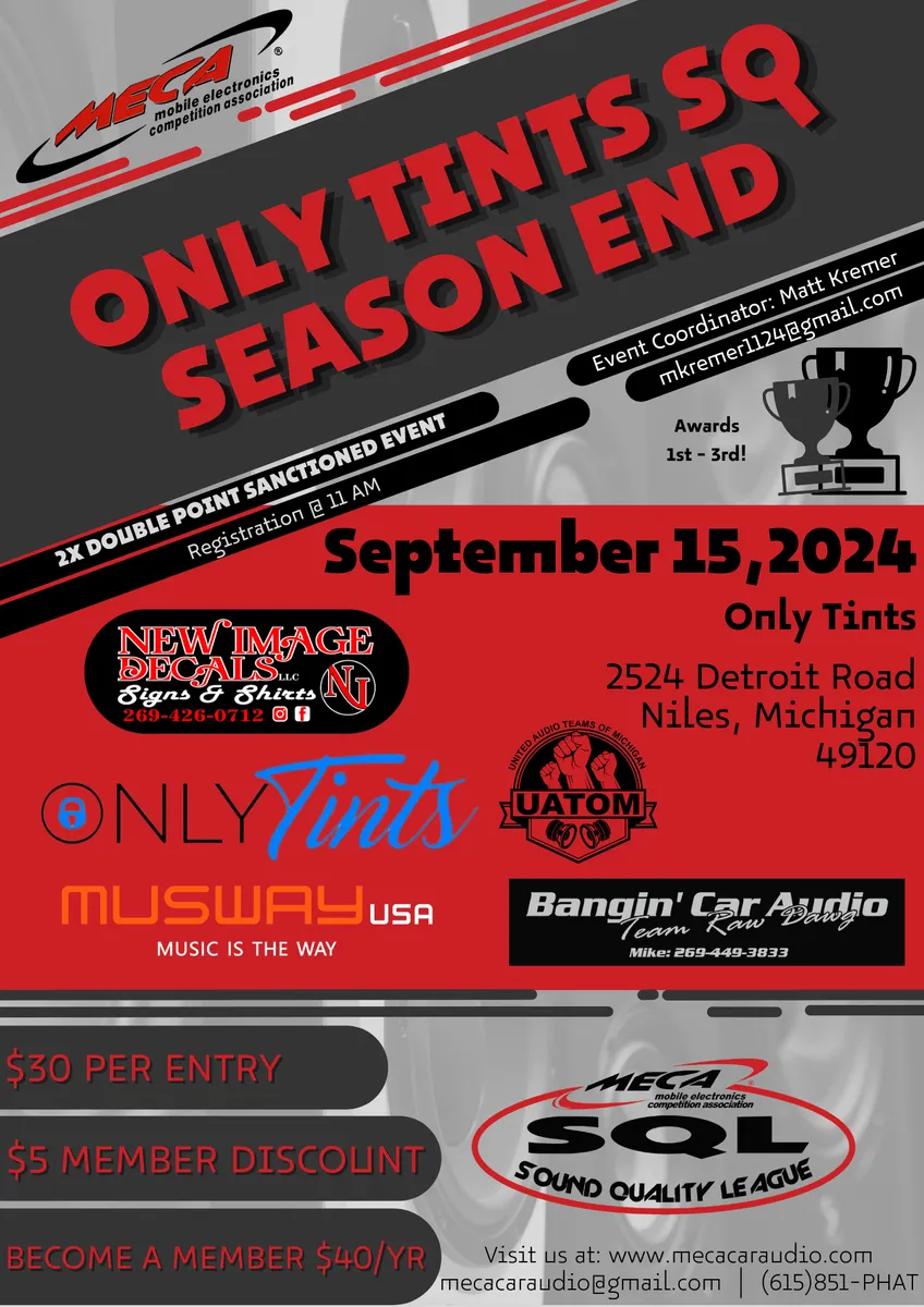 Only Tints SQ Season End Flyer
