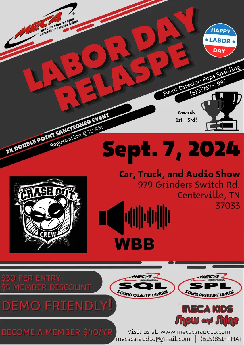 Labor Day Relapse Flyer