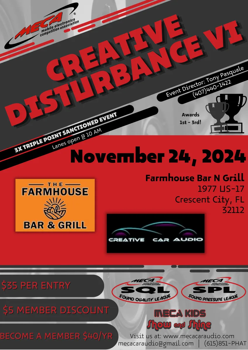 Creative Disturbance VI Flyer