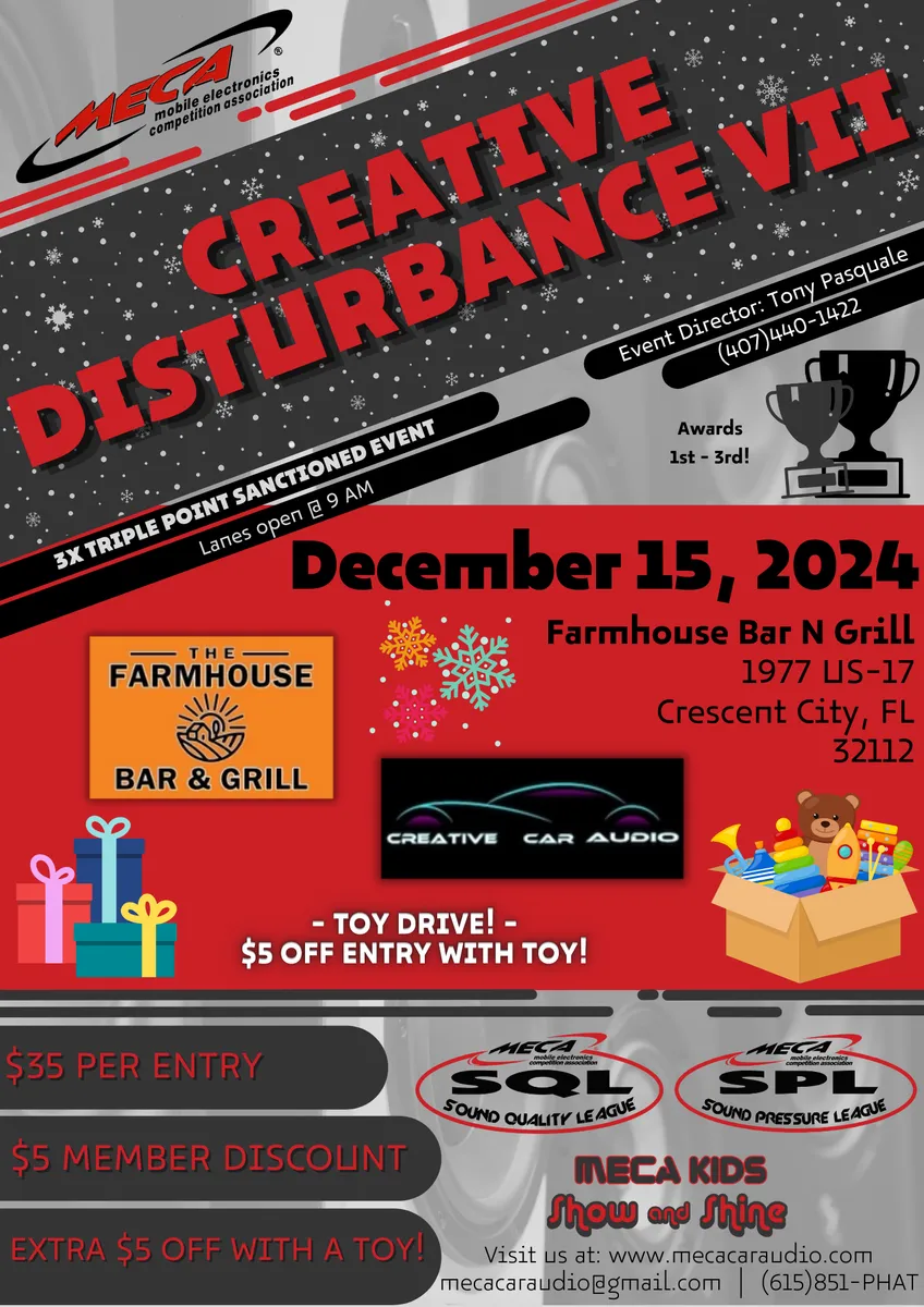 Creative Disturbance VII -TOY DRIVE- Flyer