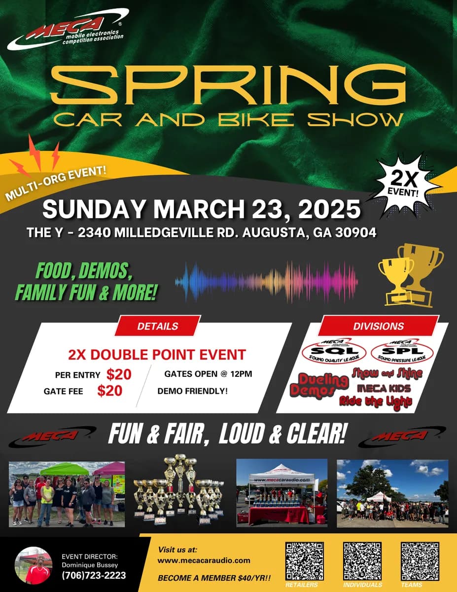 Spring Car and Bike Show Flyer
