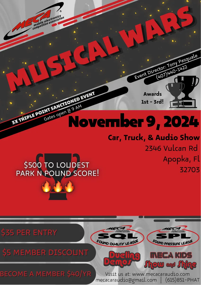 Musical Wars Flyer