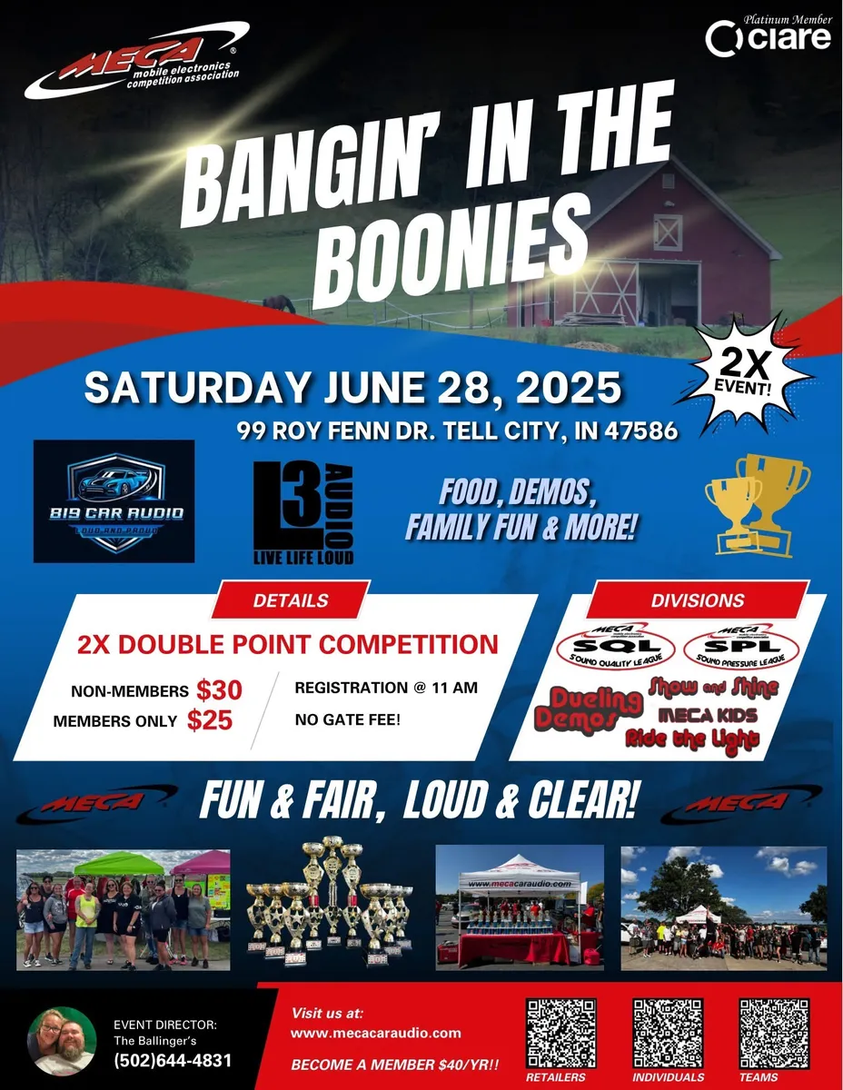 Bangin' In The Boonies (date changed due to points Flyer