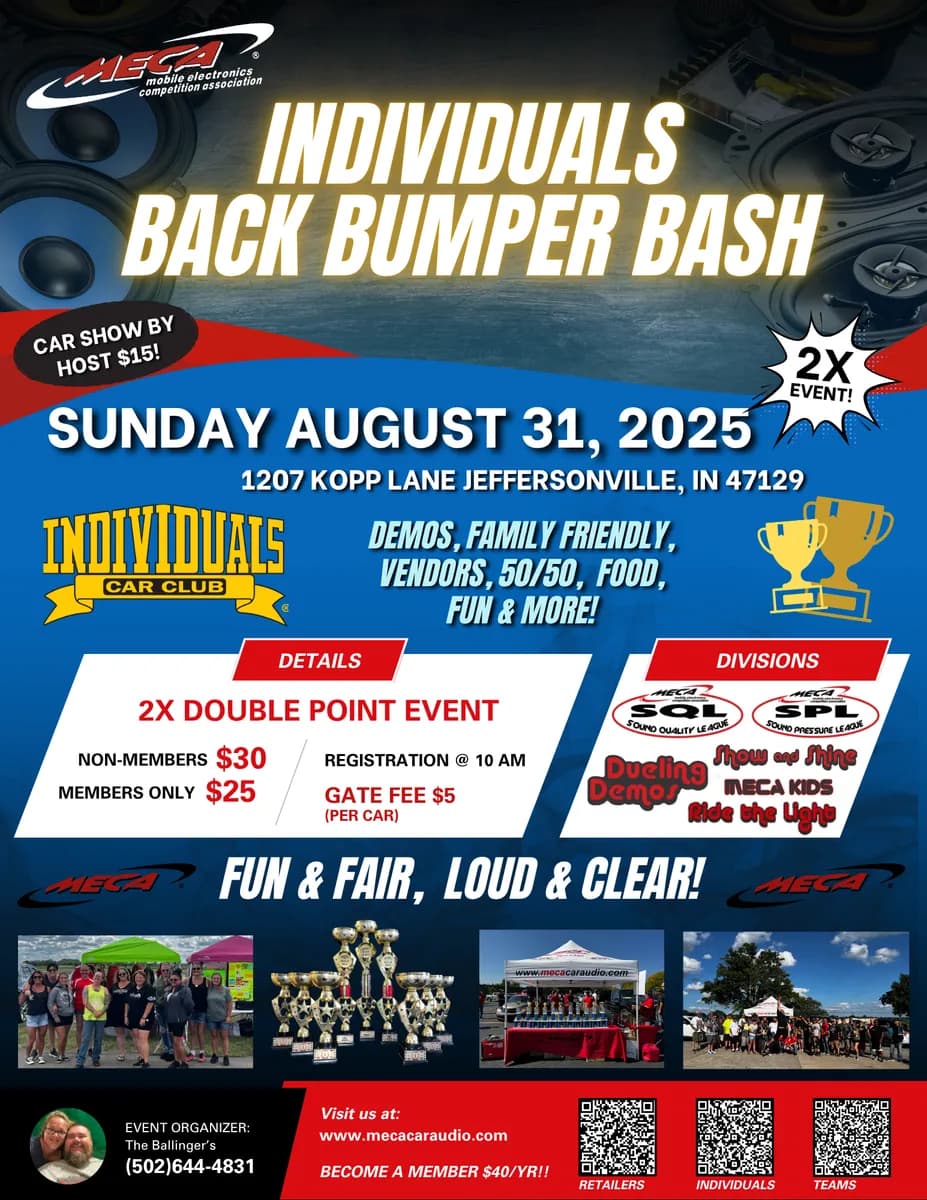 Individuals Back Bumper Bash Flyer