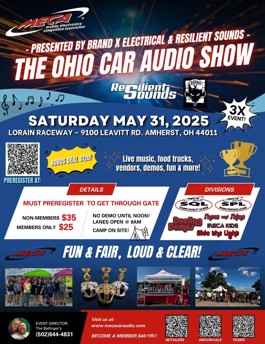 The Ohio Car Audio Show Flyer