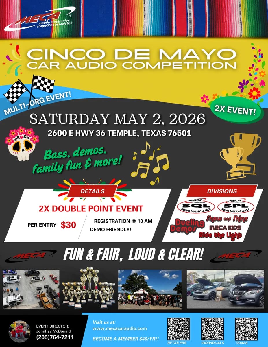 Cinco De Mayo Car Audio Competition Flyer