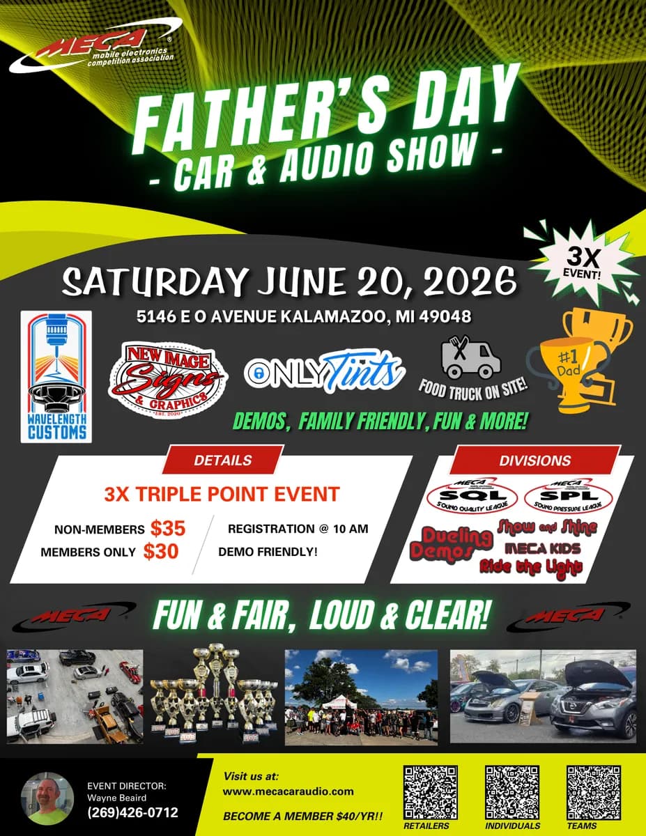 Father's Day Car & Audio Show Flyer