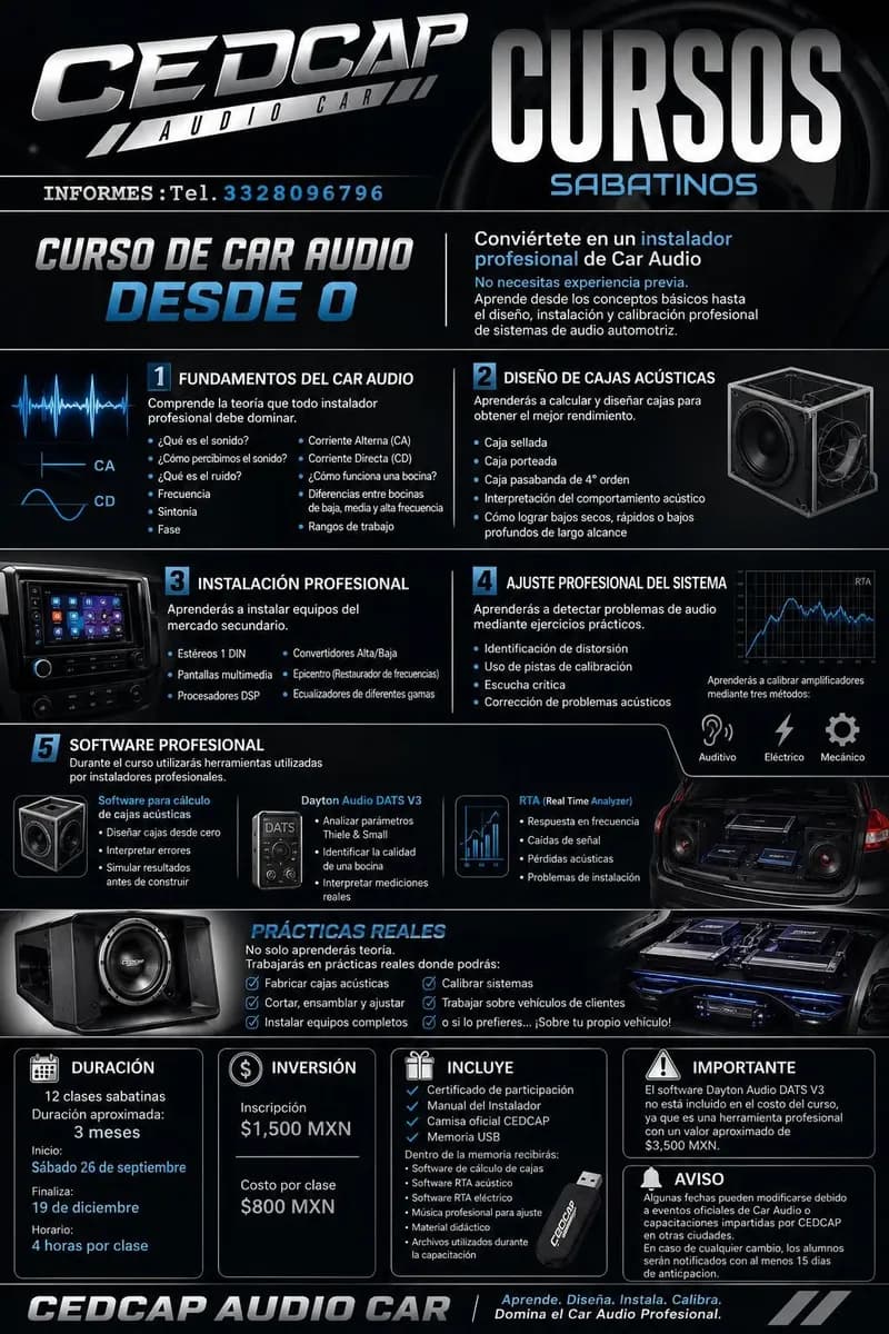 Car Audio desde 0 CEDCAP