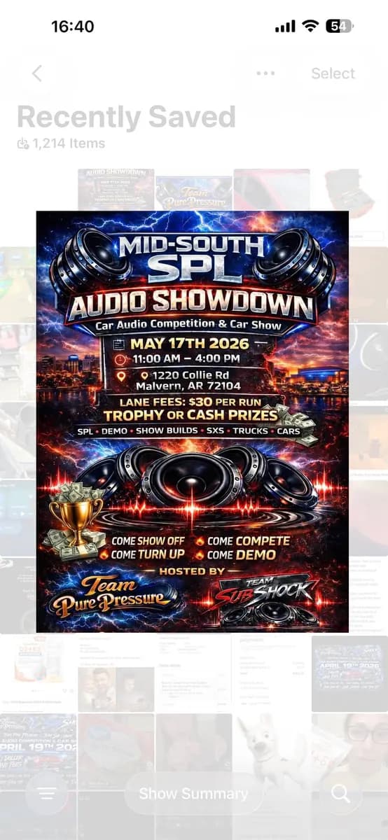ARSPL / Midsouth SPL sanctioned audio competition
