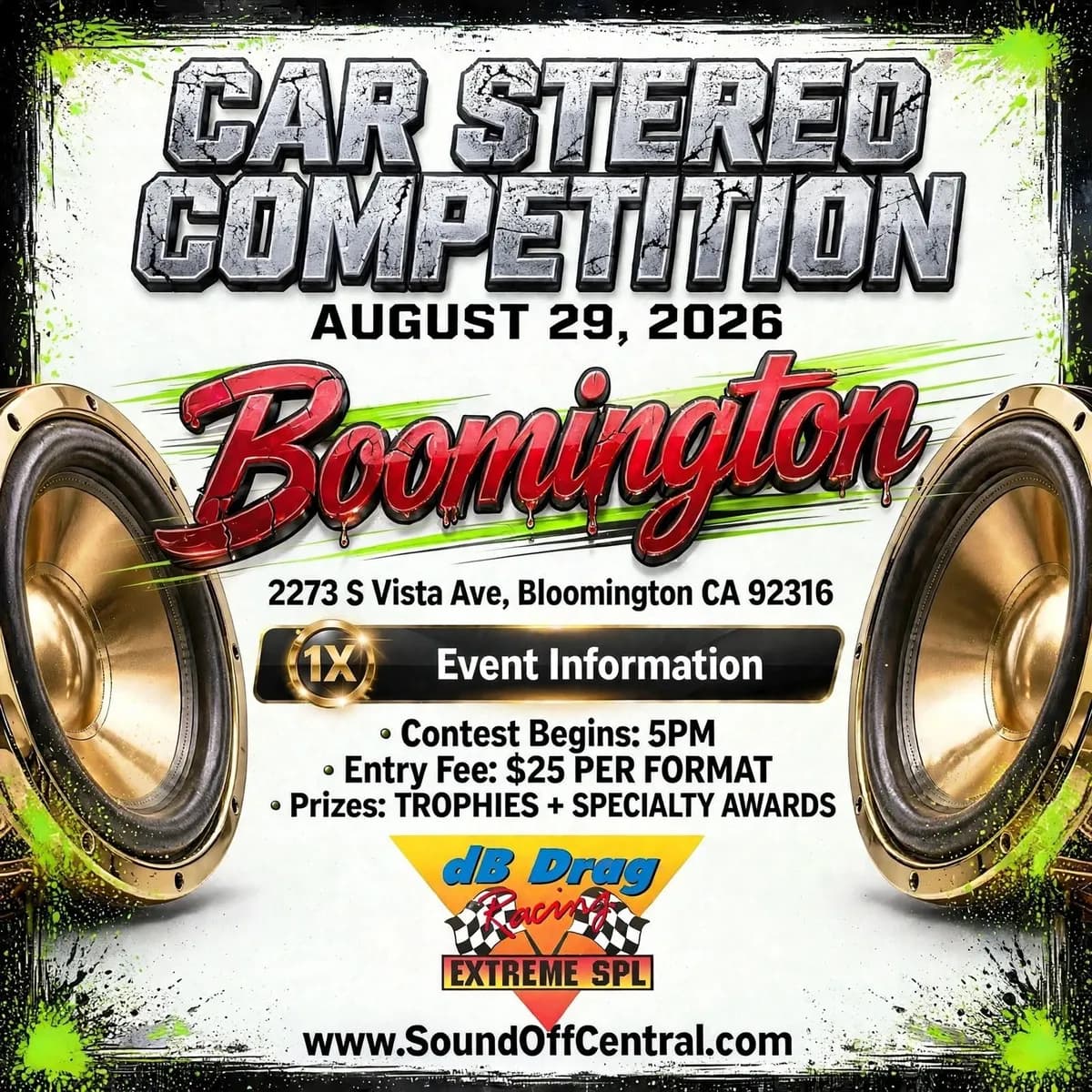 Boomington dB Drag Racing Bass Comp