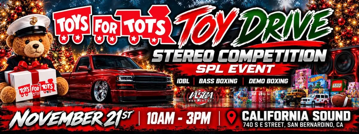 IASCA SoCal - Toys for Tots at California Sound