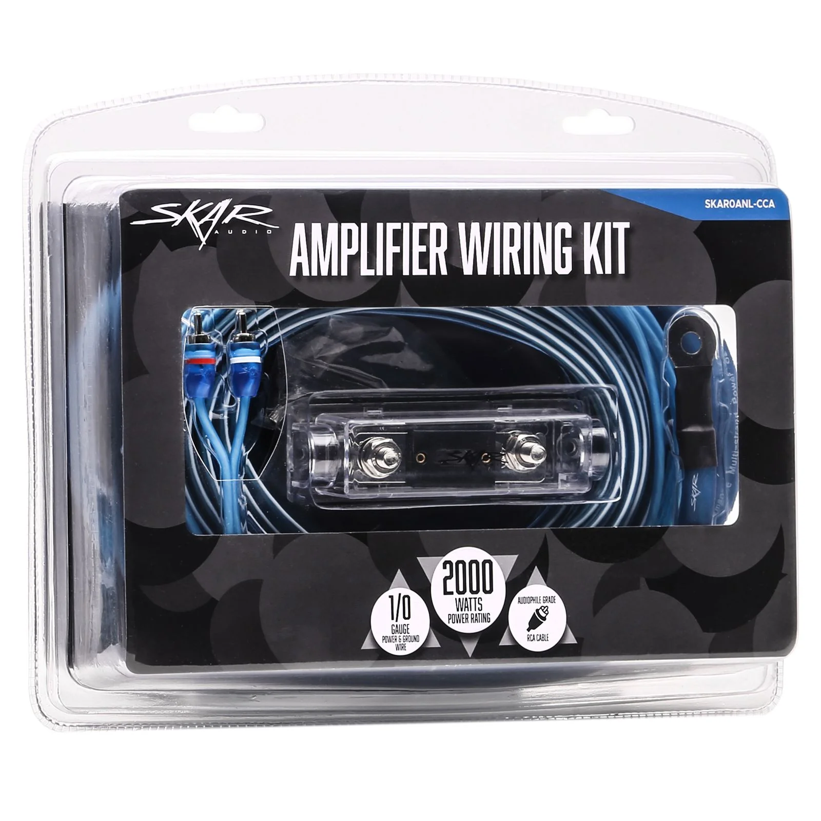 Skar Audio SKAR0ANL-CCA | 1/0 Gauge - 2,000 Watt CCA Amplifier Wiring Kit