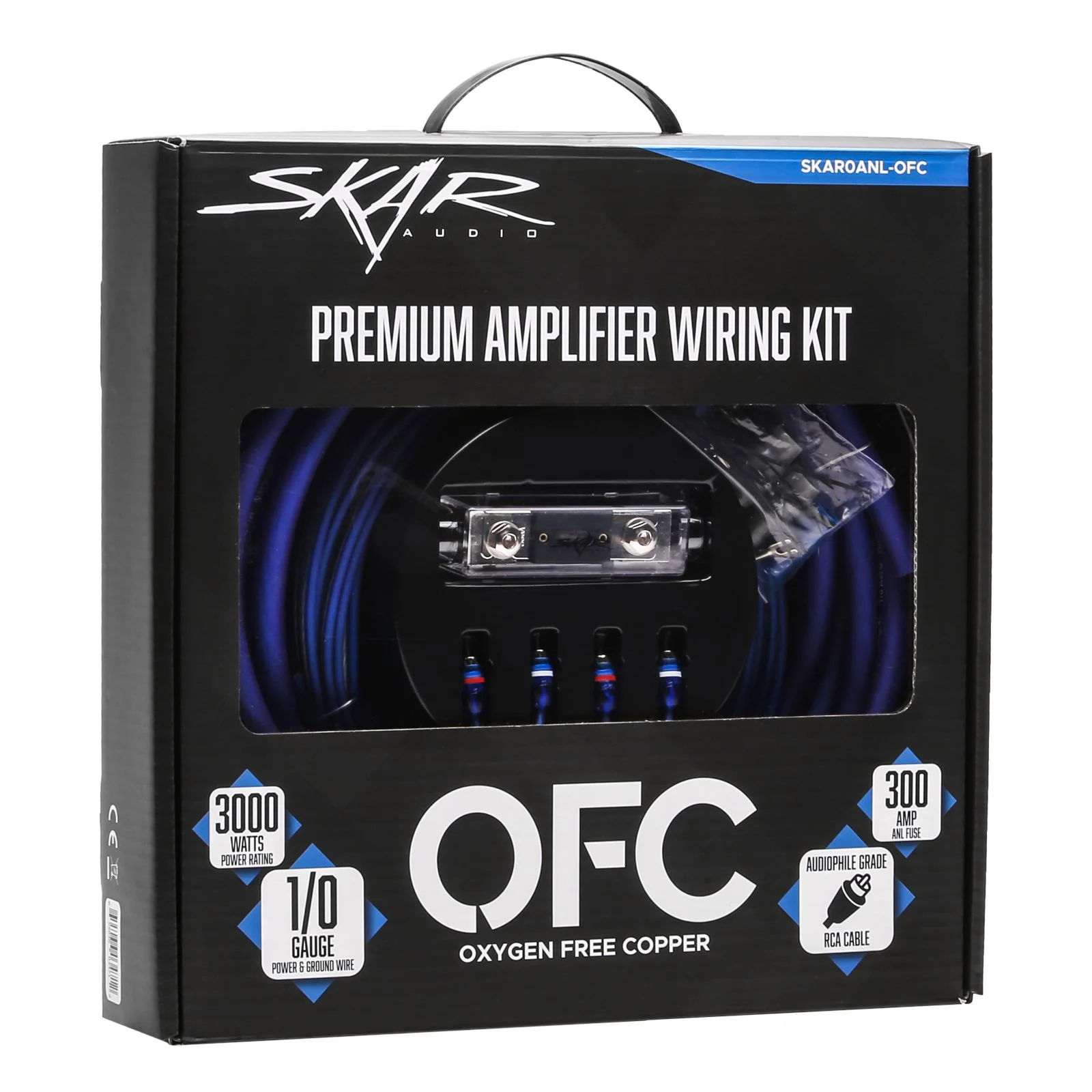 Skar Audio SKAR4ANL-OFC | 4 Gauge - 1,500 Watt OFC Amplifier Wiring Kit