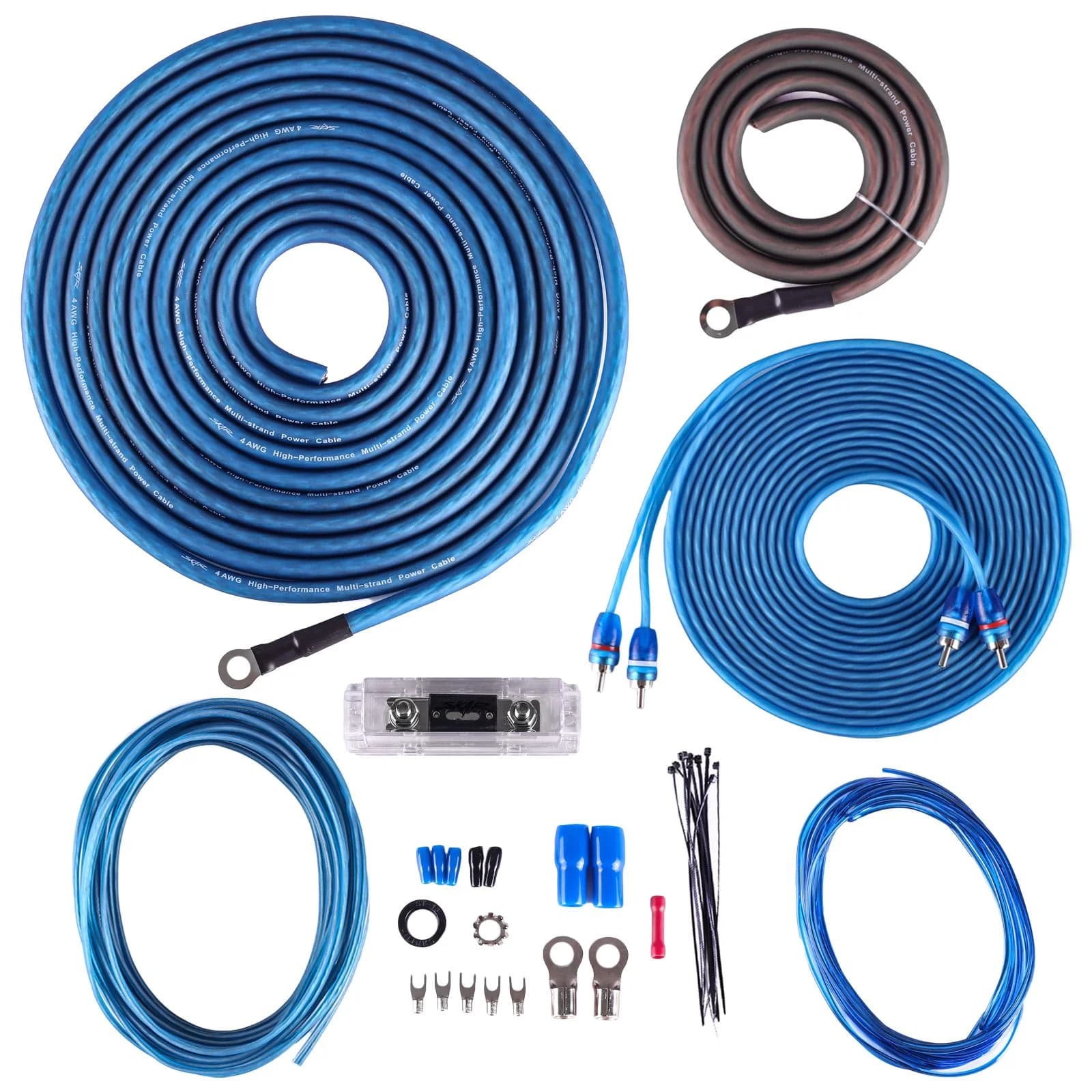 Skar Audio SKAR0ANL-CCA | 1/0 Gauge - 2,000 Watt CCA Amplifier Wiring Kit