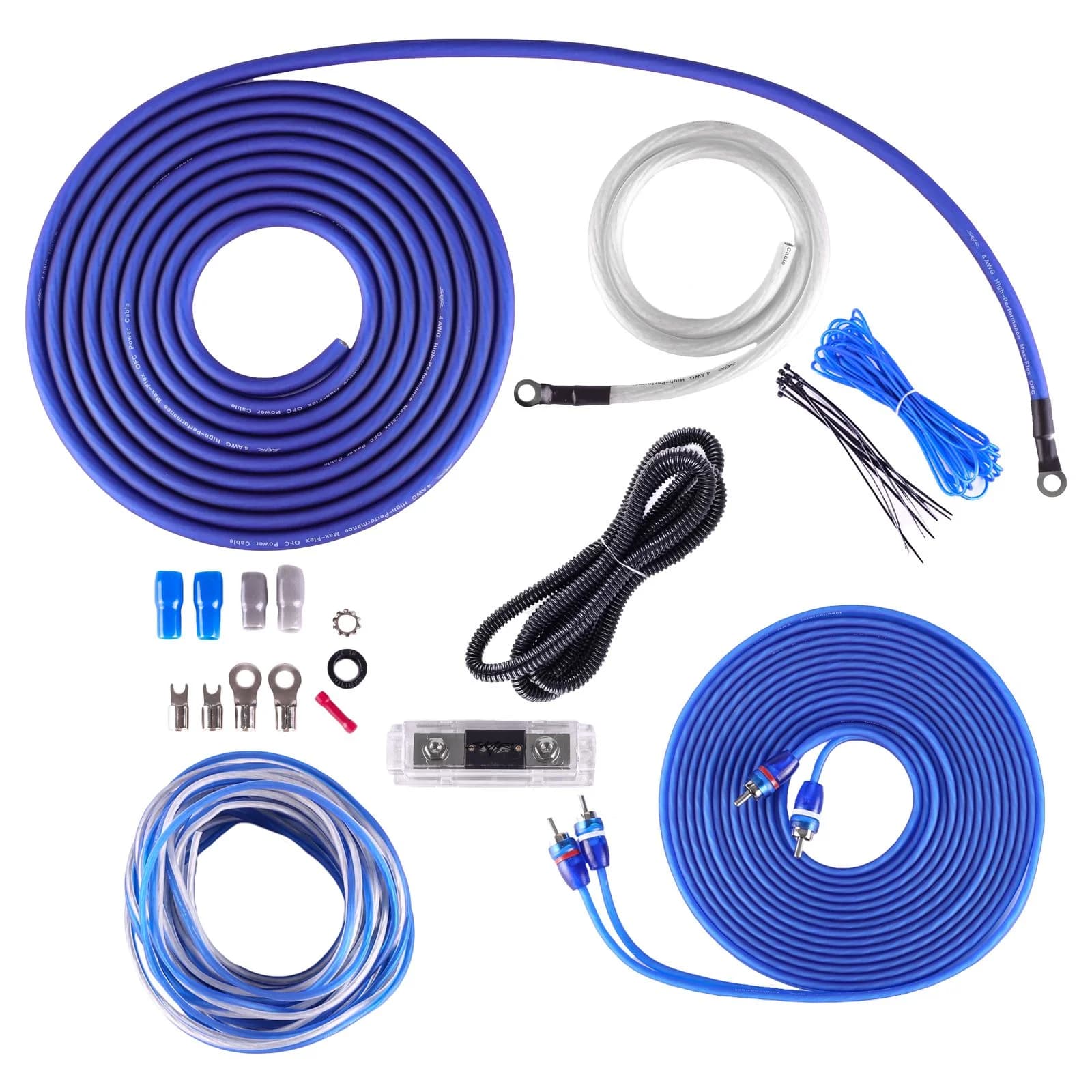 Skar Audio SKAR4ANL-OFC | 4 Gauge - 1,500 Watt OFC Amplifier Wiring Kit