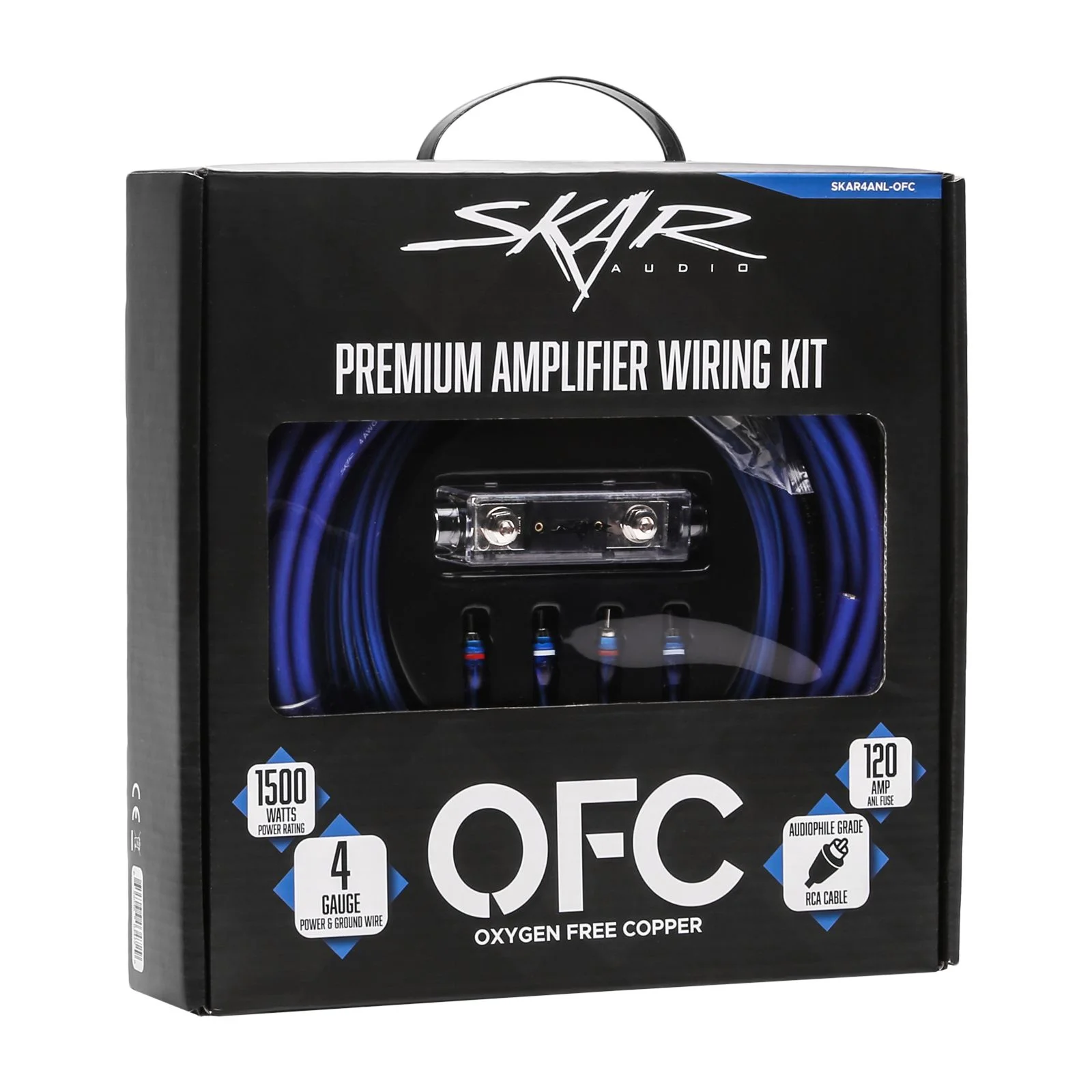Skar Audio SKAR4ANL-OFC | 4 Gauge - 1,500 Watt OFC Amplifier Wiring Kit