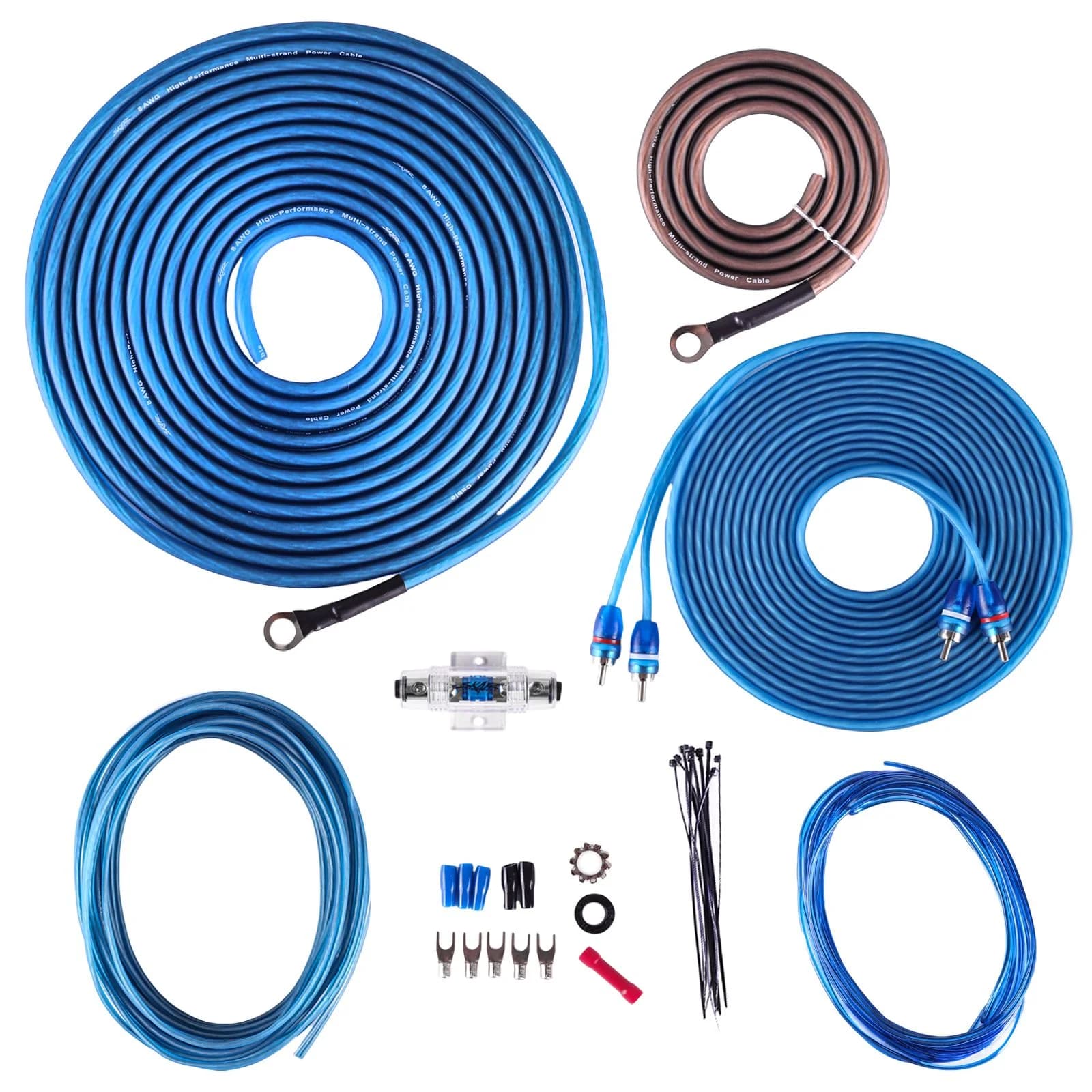 Skar Audio SKAR0ANL-CCA | 1/0 Gauge - 2,000 Watt CCA Amplifier Wiring Kit