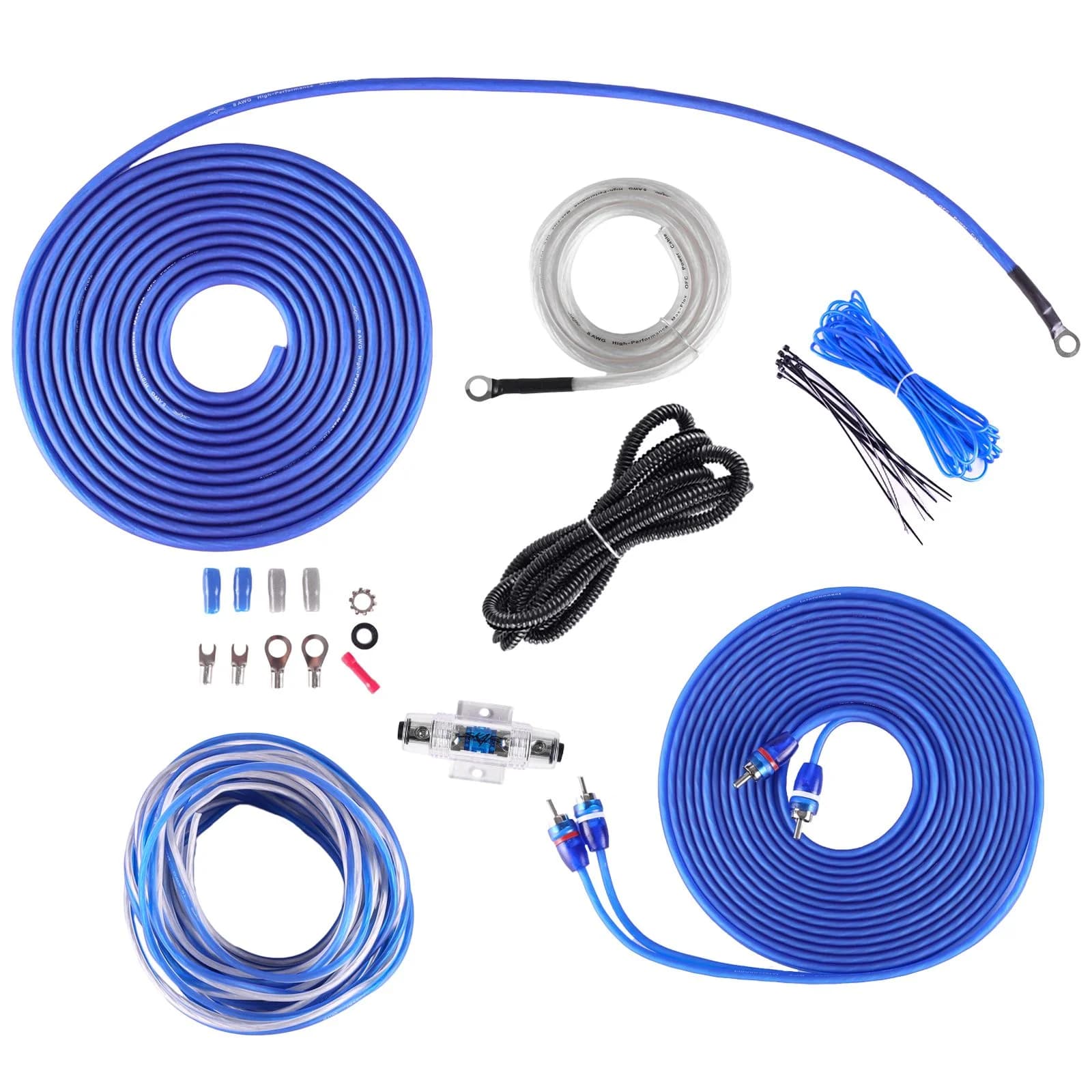 Skar Audio SKAR4ANL-OFC | 4 Gauge - 1,500 Watt OFC Amplifier Wiring Kit