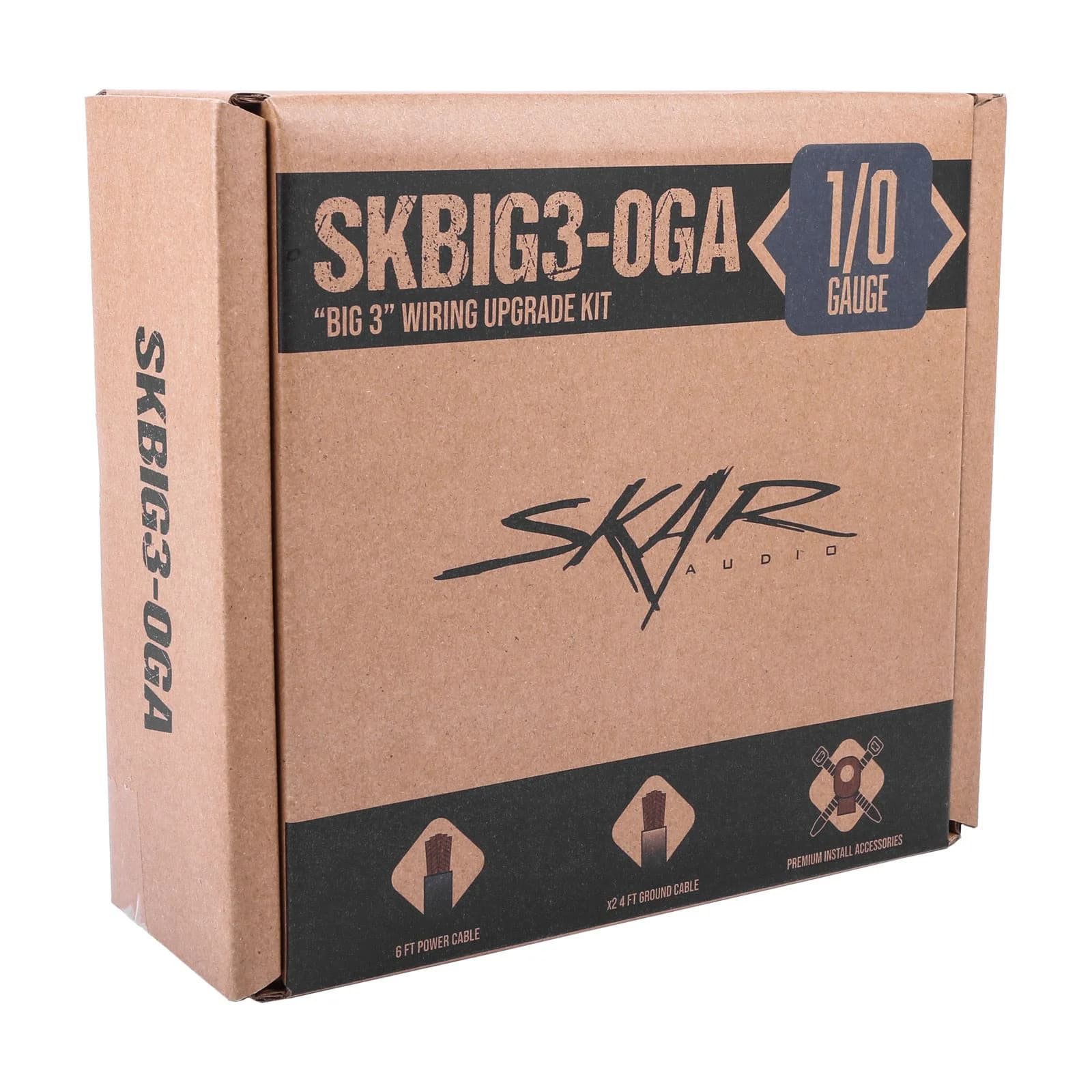 Skar Audio SKBIG3-0GA | 1/0 Gauge "Big 3" OFC Wiring Upgrade Kit