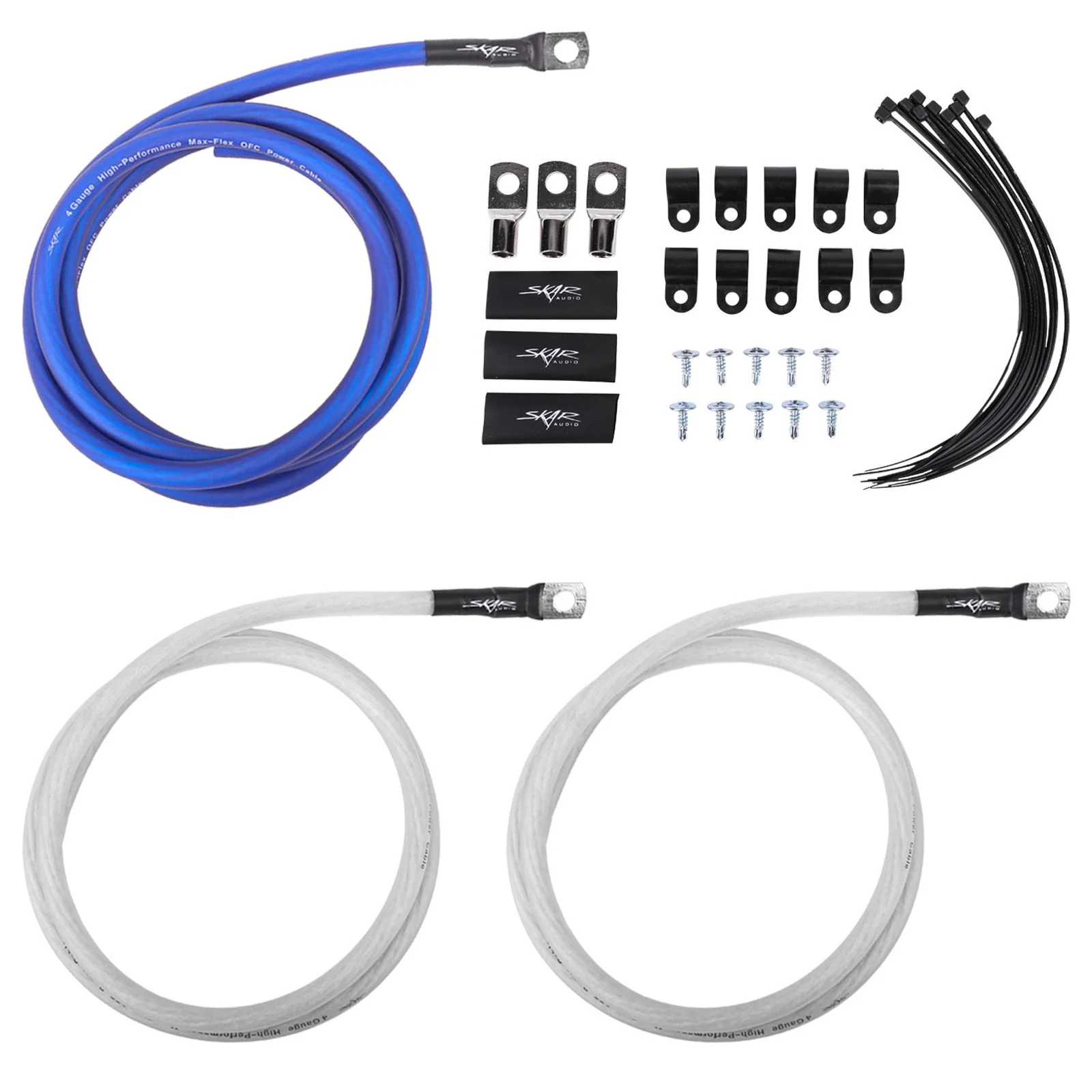 Skar Audio SKBIG3-0GA | 1/0 Gauge "Big 3" OFC Wiring Upgrade Kit