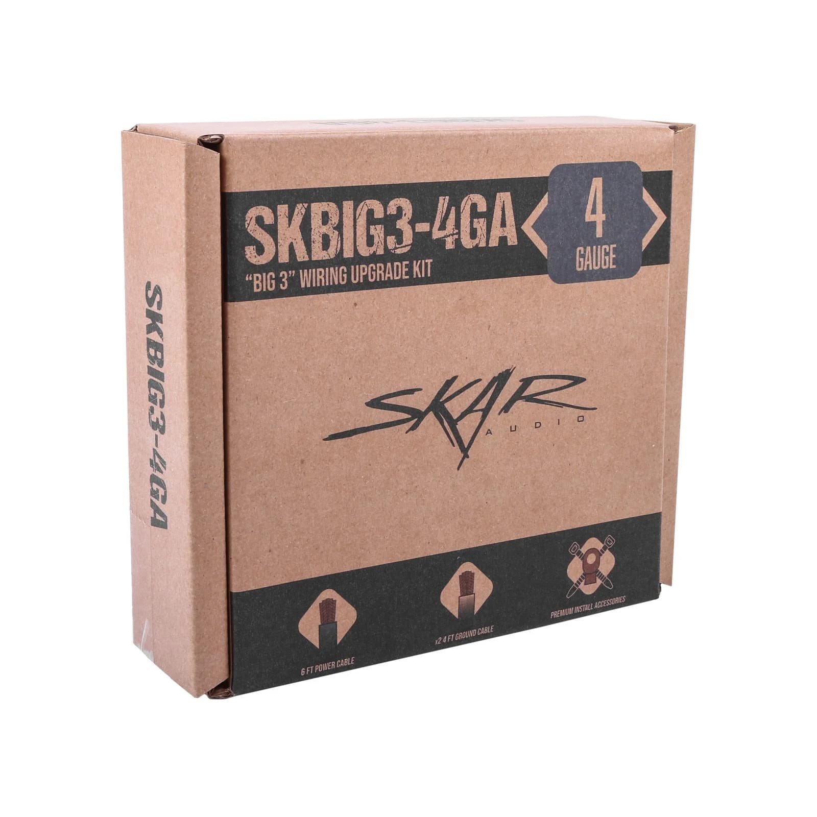 Skar Audio SKBIG3-0GA | 1/0 Gauge "Big 3" OFC Wiring Upgrade Kit