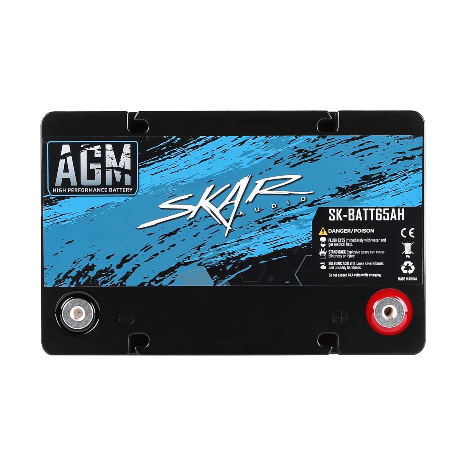 Skar Audio SK-BATT70AH | 12V AGM 1,050 Amp 70Ah High Performance Car Audio Battery with Terminals