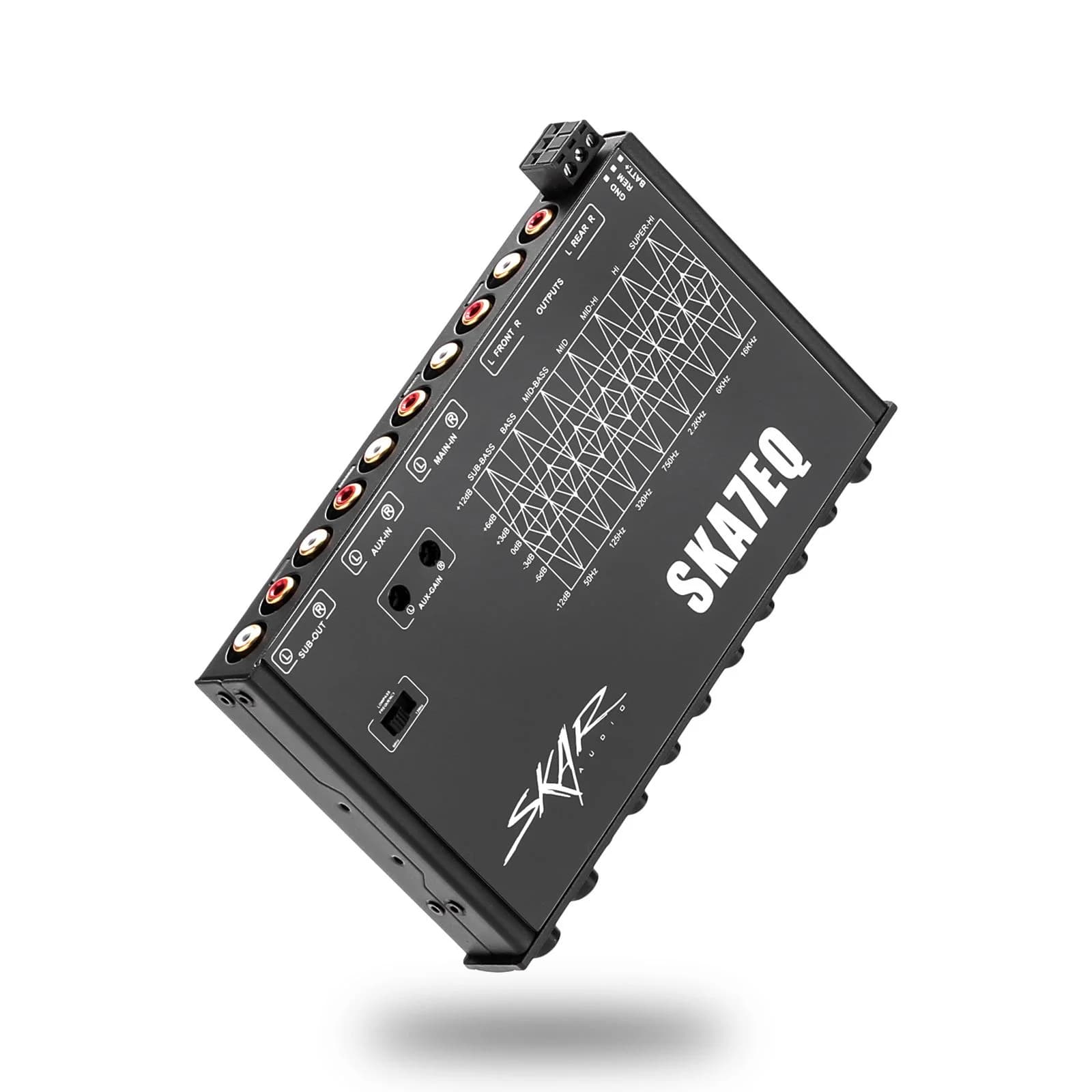 Skar Audio SKA7EQ | 7 Band 1/2 DIN Car Audio Pre-Amp Graphic Equalizer